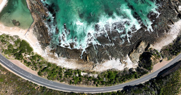 istock High angle view over a coastal road near Cape Town 1392315722
