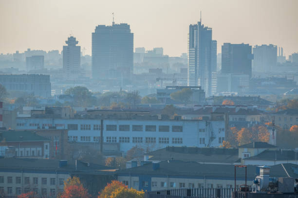istock Courtyards of Minsk from above. 1392316950