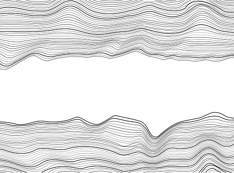 line art three dimensional terrain abstract borders