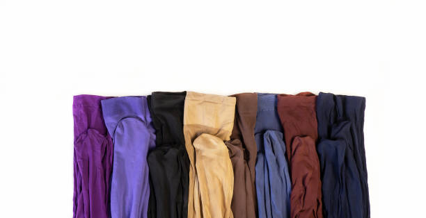 istock Colored, colorful tights. White background 1392325210