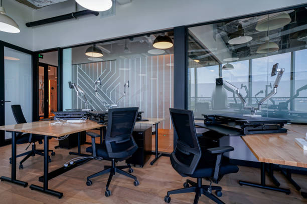 istock Interior of modern office lobby 1392326886