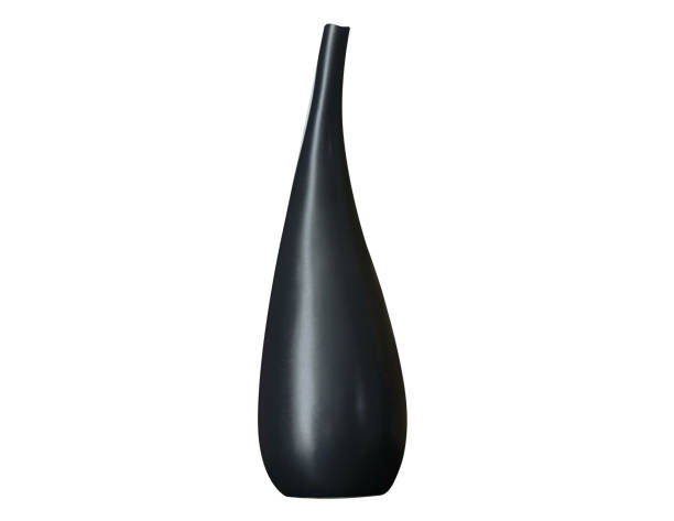 istock Single Vase black color the modern design on isolated background 1392327853