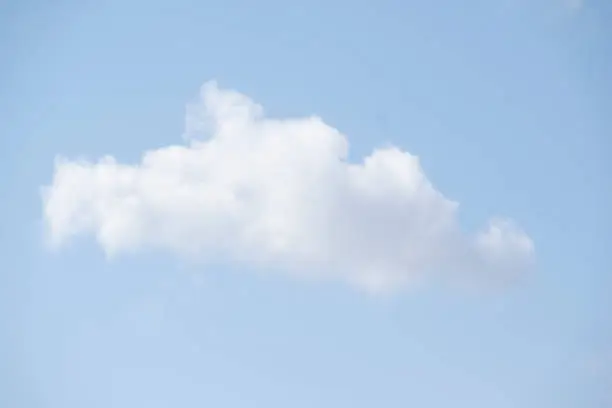 Clouds shoot during a spring day