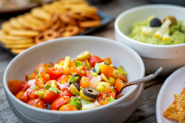istock Party Buffet Food Table Healthy Meal Concept. 1392335675