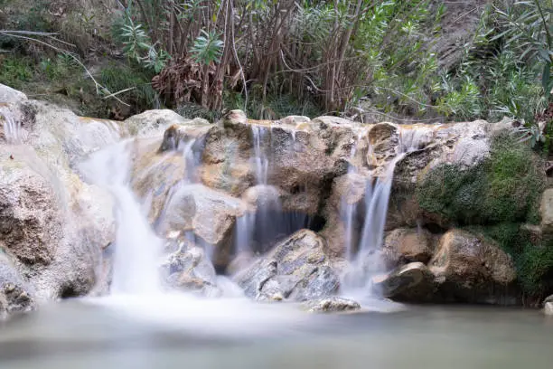 Long exposure of a small waterfall