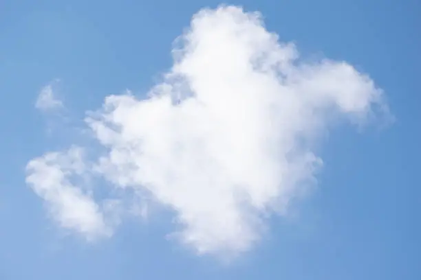 Clouds shoot during a spring day