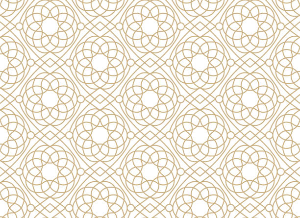 arabic ornate seamless loopable pattern background