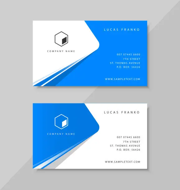 Vector illustration of business card