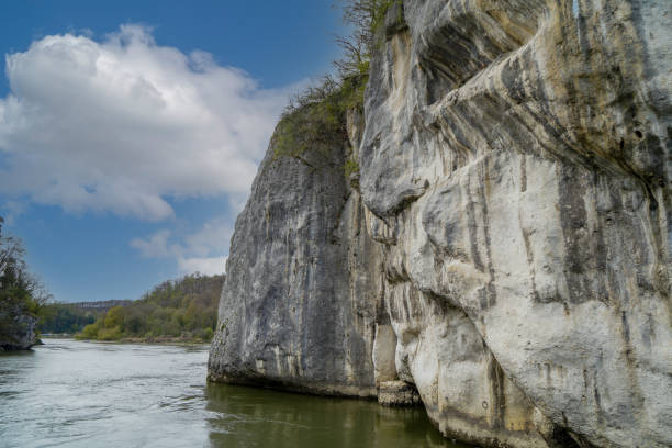 istock Danube breakthrough from Kelheim to Weltenburg monastery with rocks 1392340697