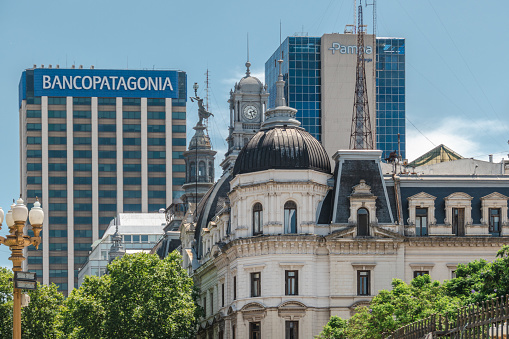 Some old and new building in the city centre of Buenos Aires, Argentina