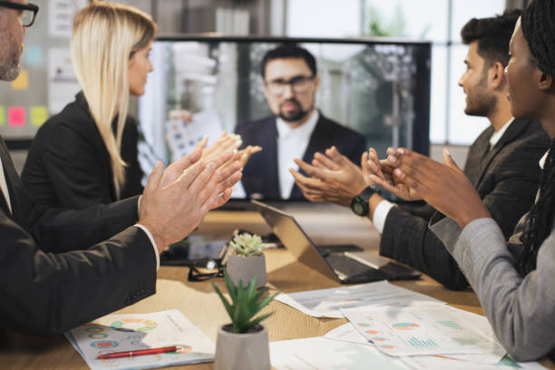 istock Close up view of clapping hands. 1392343717