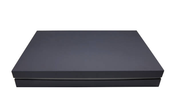 istock Black paper box isolated on white background 1392347225