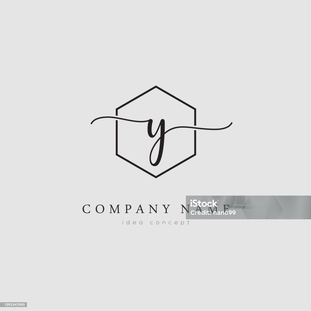 Simple Initials Vector Initial Logo Design Vector Stock Illustration - Download Image Now ...