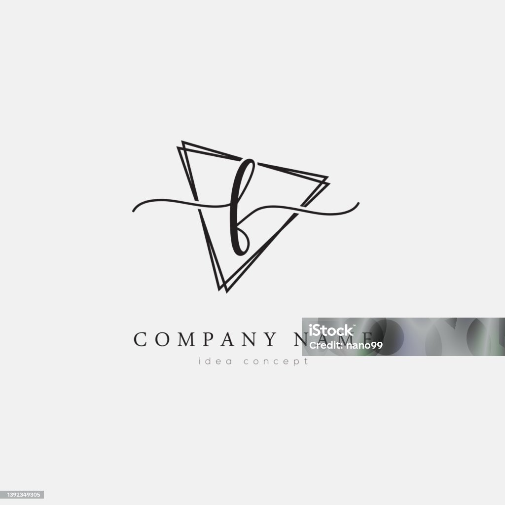 Simple Initials Vector Initial Logo Design Vector Stock Illustration - Download Image Now ...