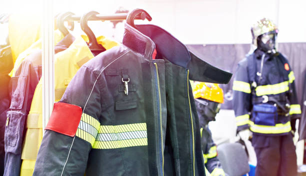 istock Protective work clothing for rescuers and firefighters 1392354429