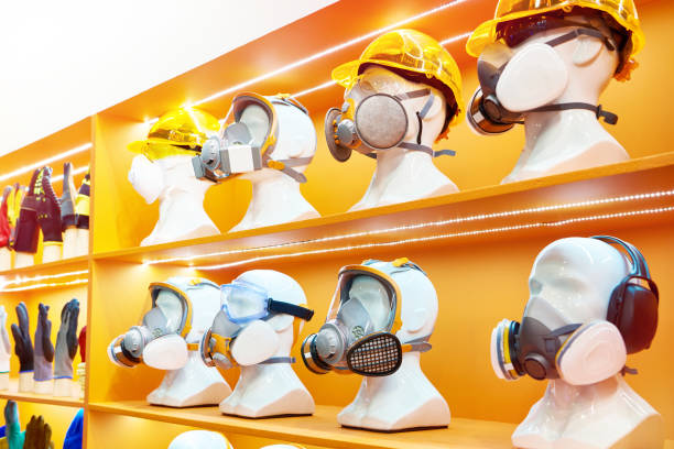 istock Respiratory protection equipment in store 1392355000