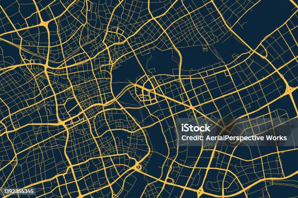 City Street Map Stock Photo - Download Image Now - Map, City Map, Road Map