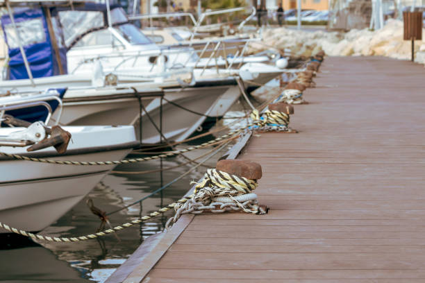 istock Moored yachts and boats 1392361269