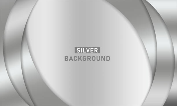 abstrakte silber kurven hintergrund - silberfarbiger hintergrund stock-grafiken, -clipart, -cartoons und -symbole