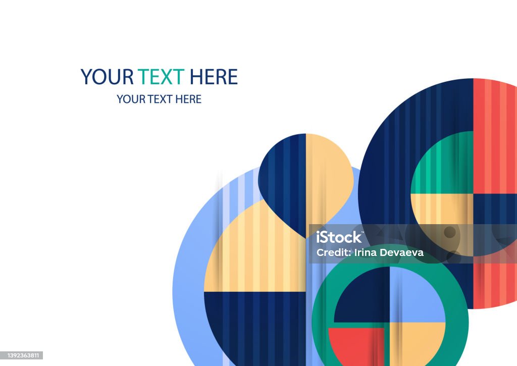 Circle Abstract Background Geometric Round Modern Design Template ...