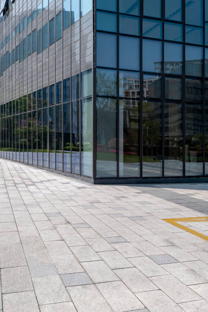 istock Facade of modern building in business district 1392367621