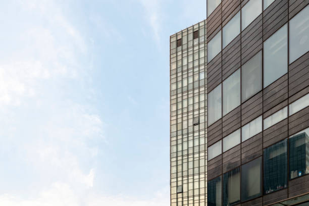istock Facade of modern building in business district 1392368115
