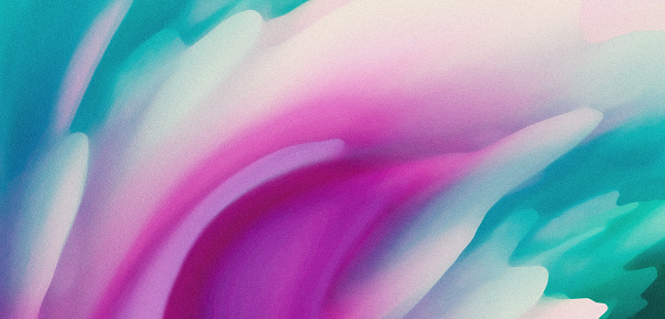 Fondo de colores de primavera abstractos de degradado rosa púrpura y azul turquesa con textura granulada suave y patrón ondulado en un colorido diseño de encabezado de banner photo