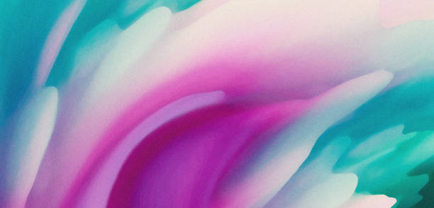 Purple pink and turquoise blue abstract gradient spring colors background with soft grainy texture and wavy pattern in colorful banner header design