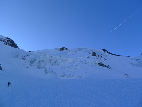 Italian alps with snow