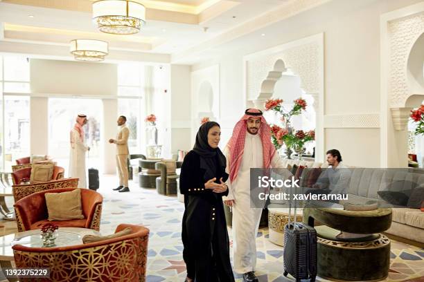 Guests at luxury hotel in Riyadh, Saudi Arabia