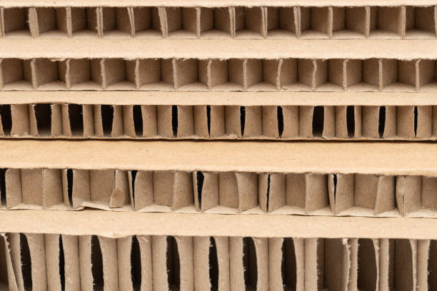 istock cut of honeycomb cardboard pack stack with large cells close-up as a background 1392382113