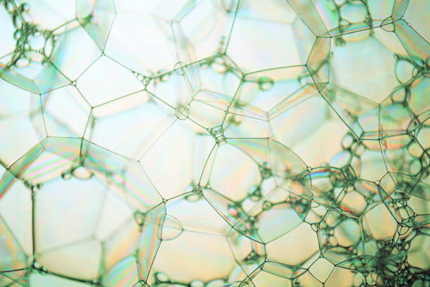 istock Abstract background and texture of soap bubbles close up 1392384185