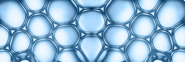 Abstract background and texture of bubbles close up
