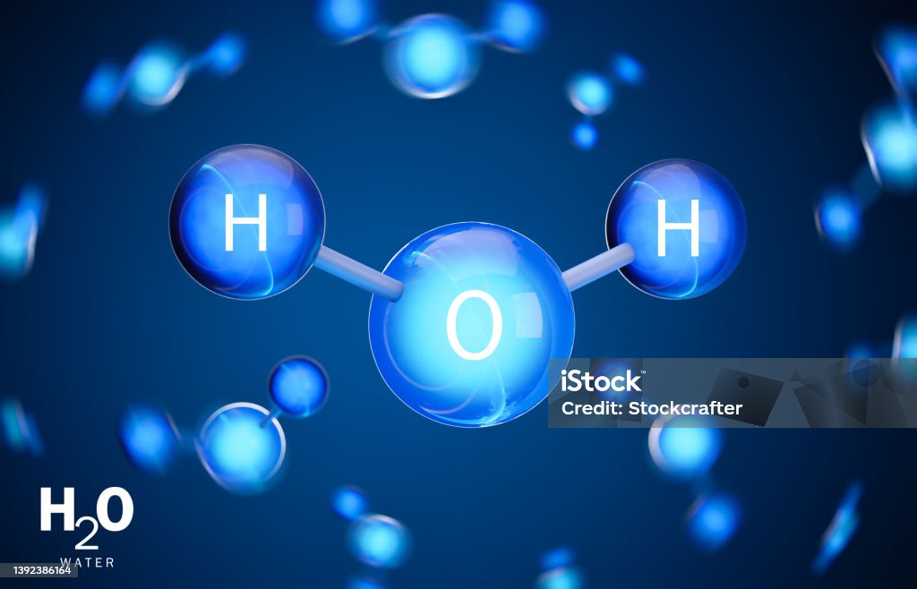 물 분자의 3d 모델 분자에 대한 스톡 사진 및 기타 이미지 - 분자, 수소-천연가스, 양자 - iStock