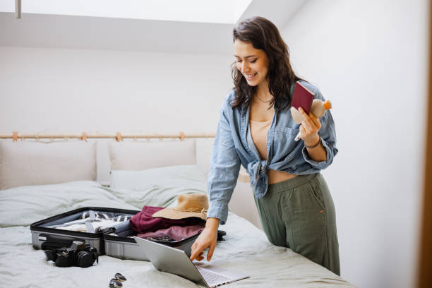 istock Young woman getting ready for a vacation 1392386177