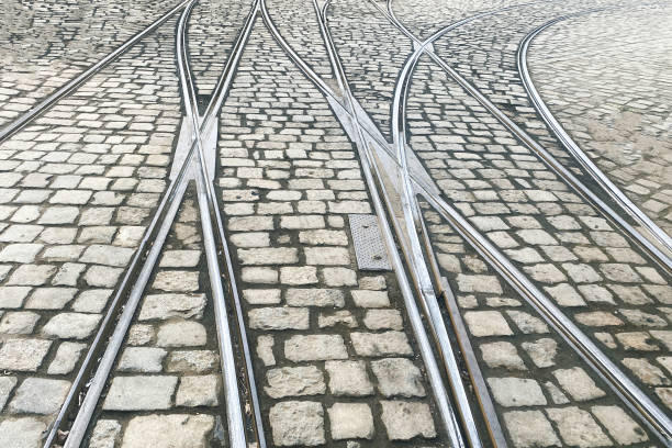 istock Many rails go to the tram depot 1392398282