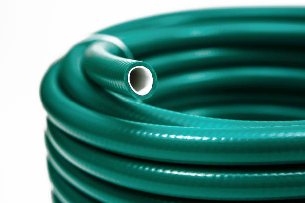 istock A rubber hose wrapped in a bobbin and fastened with a plastic lock 1392403012