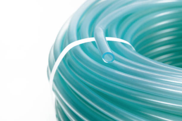 istock A rubber hose wrapped in a bobbin and fastened with a plastic lock 1392403573
