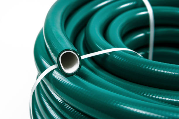 istock A rubber hose wrapped in a bobbin and fastened with a plastic lock 1392403622