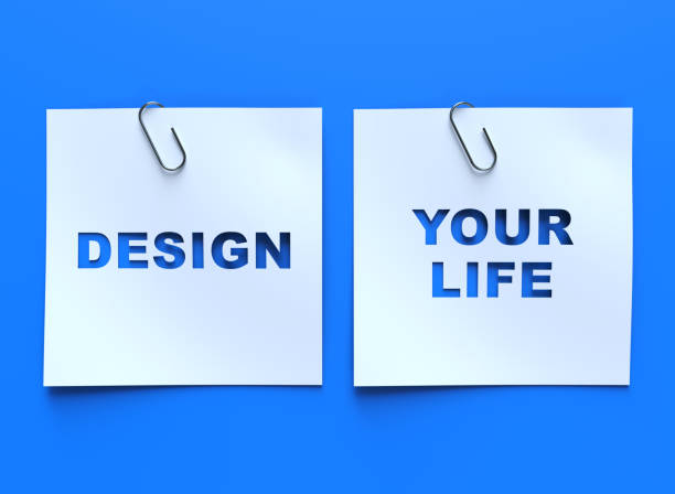 istock Design your life word abstract in paper 1392403912