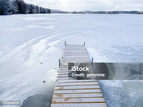 istock Frozen lake 1392405171