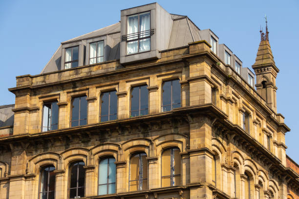 istock Old building in English city. 1392407857