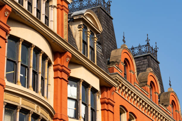 istock Old building in English city. 1392407863