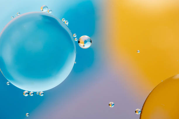 istock Macro oil and water multi colored abstract background 1392410836