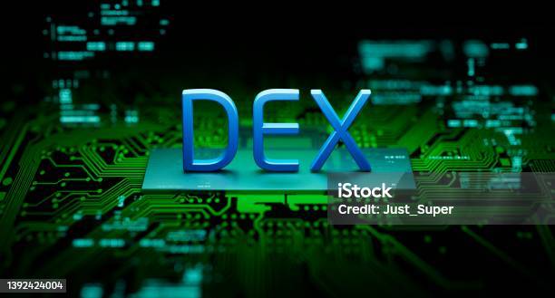 Dex Decentralized Exchange Peer To Peer Crypto Transaction Trading Stock Photo - Download Image Now