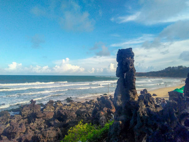 istock Pipa beach and its rock formations. Located on the Brazilian coast. 1392431741