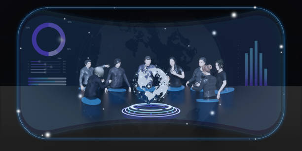 istock VR Glasses Metaverse Social Networks Avatars user interface People and Activities Social Connect Metaverse 3D Illustrations 1392432884