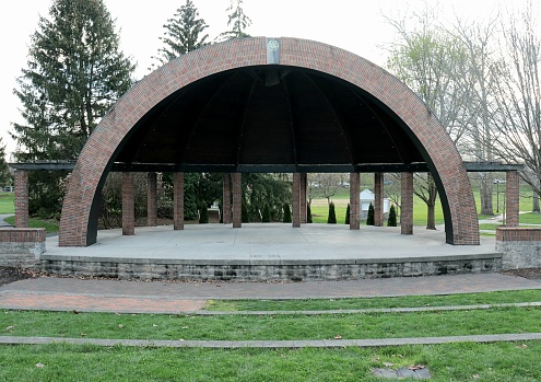 An amphitheater in a city park
