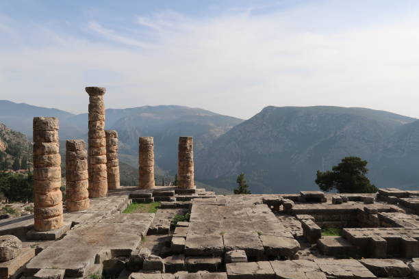 istock View onto the famous Oracle of Delphi in Greece 1392439534