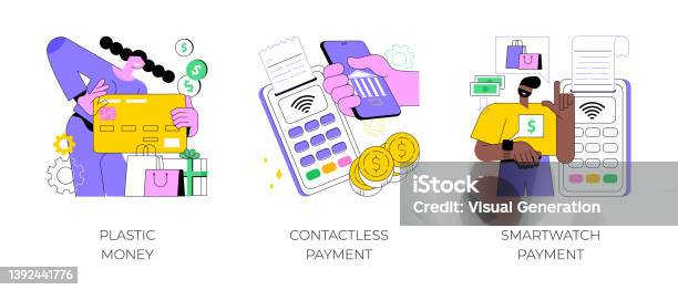 Digital Transaction Vector Digital Transactions Abstract Concept Vector Illustrations Stock ...